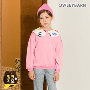 빅카라밍크퍼맨투맨 핑크 _P356712010