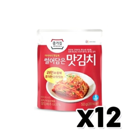 종가집 썰어담은 맛김치 50g x 12개