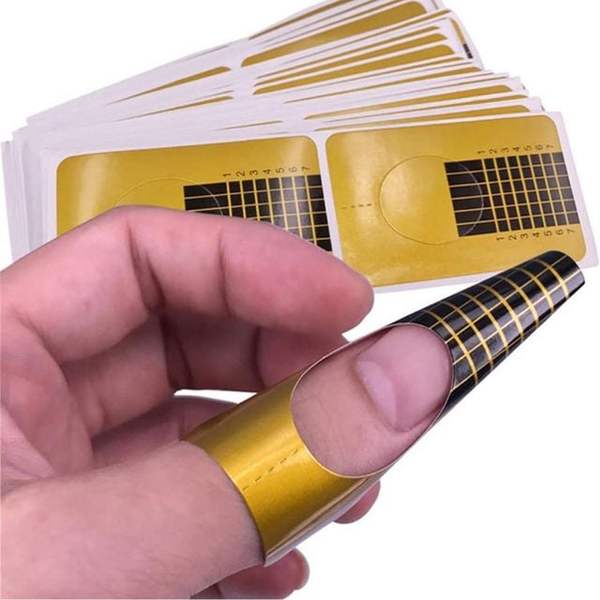 확대된 대표 100pcs 팁확장 네일아트 네일스티커 젤네일 손톱 확장