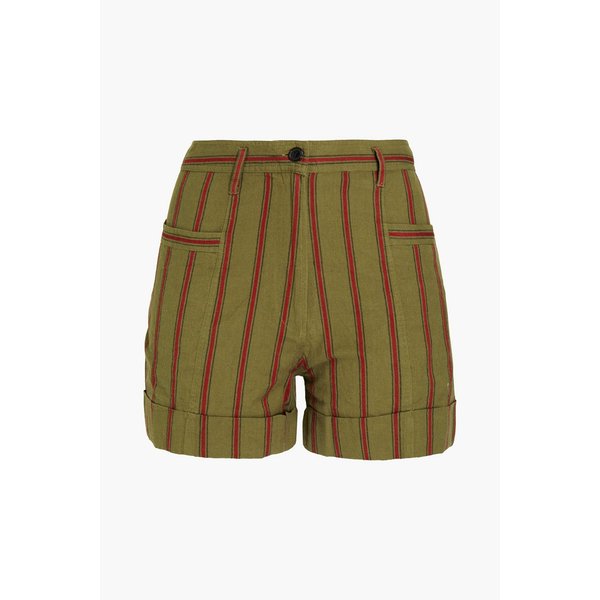 Rocky striped cotton-canvas shorts 그린 45666037504897413