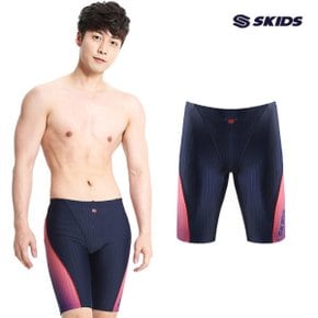 남성 5부 실내수영복 SKM-C306 네이비 물놀이 수영강습 남자수영복