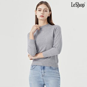 심플 데일리 하프넥 무지 긴팔 니트 (DO1KT017A)