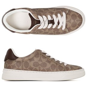 [부산점] 25FW 브라운카키 하이 라인 시그니처 캔버스 스니커즈 CW970 XH9