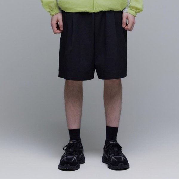 [여주점] N242MHP130 와이드 버뮤다 5부 숏팬츠 카본블랙