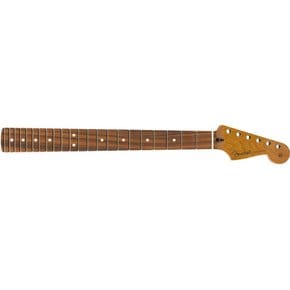 Fender Roasted Maple Stratocaster Neck, 22 Jumbo Frets, 12, Pau Ferro, Flat Oval Shape