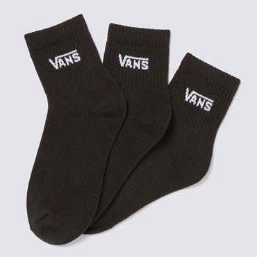 반스 반스 양말 클래식 하프 크루 삭스 3PK 블랙 / VN00073EBLK