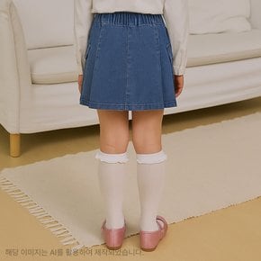 [스타필드 고양]_로엠걸즈 주름 데님 스커트 RGWH2582C