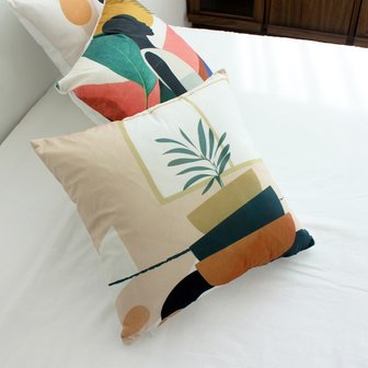  러프 소파 쿠션(솜포함) 45x45 뉴트럴아트 B 2P