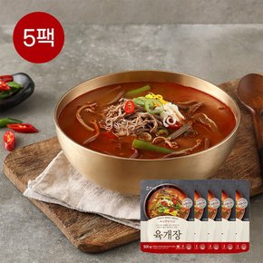 참스토리 육개장 500g x 5개 소고기육개장 옛맛 얼큰 전통 사골 파개장