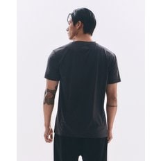 ALI THE GREATEST 라운드 숏 슬리브 차콜