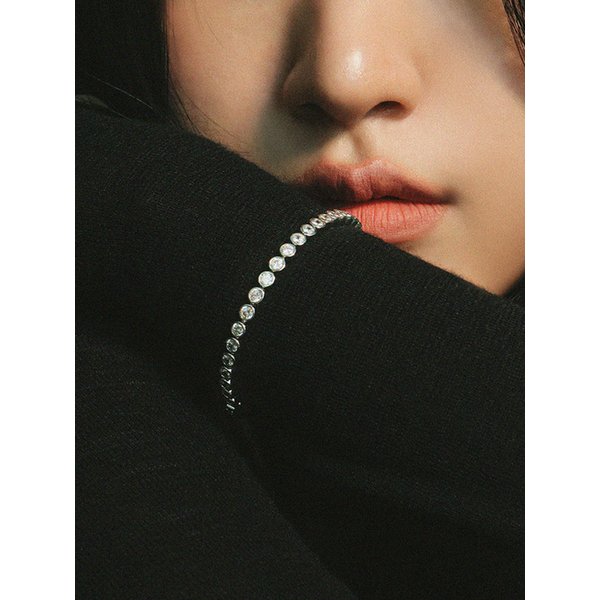 BEZEL 베젤 테니스 팔찌 [WHITE]