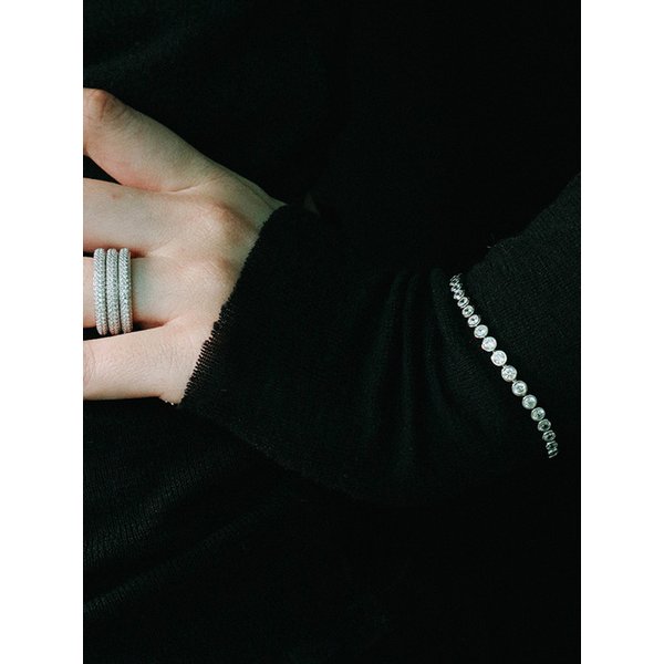 BEZEL 베젤 테니스 팔찌 [WHITE]