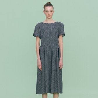 ahwe Tweed Long Dress_BLACK