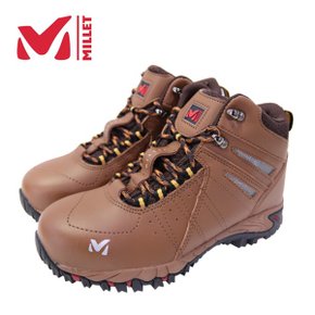 무지퍼안전화 M-028N 6인치 건설 브라운 논슬립