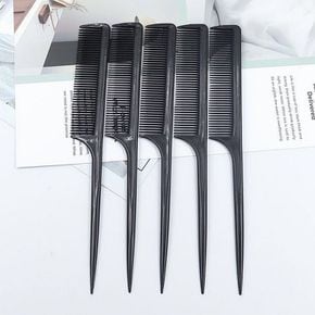 꼬리빗 블랙 미용실 헤어브러쉬 염색빗 가르마빗