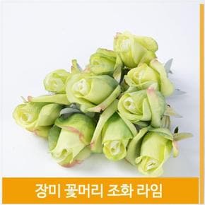 조화 꽃머리 장미 식물 라임 홈데코 촬영 소품 장식 (S7702798)