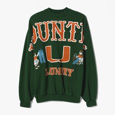 [샌프란시스코 마켓] BIG KOUNTRY KNIT BIG SWEATSHIRT (30/-SWT) GREEN