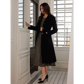 Black Premium Wool Single Coat