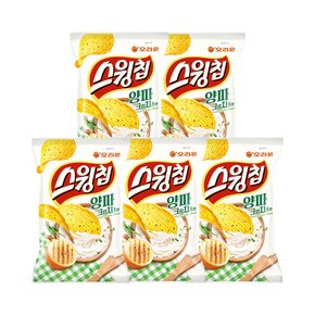 오리온 스윙칩 양파크림치즈맛 110g x 5개 / 감자칩