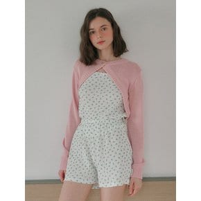 SILKY KNIT CARDIGAN [BABY PINK]