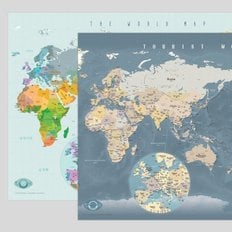 텐바이텐 월드맵 2종세트(투어리스트+챌린저)