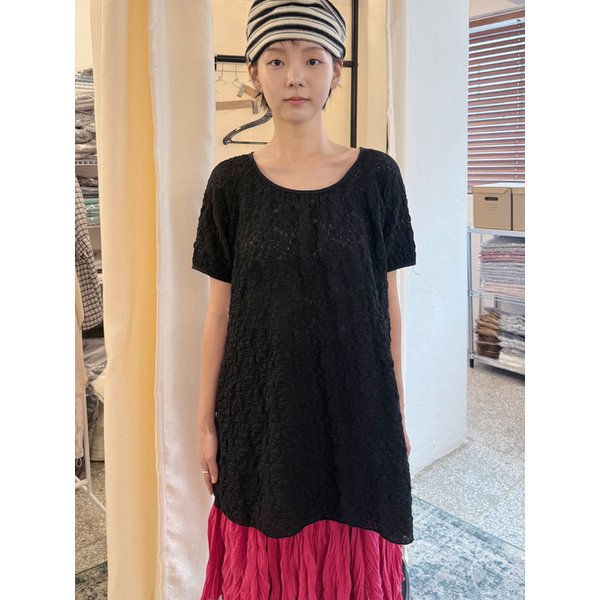 Marguerite Lace Onepiece Top (black)