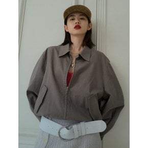 SOFT COTTON BLOUSON_CHARCOAL