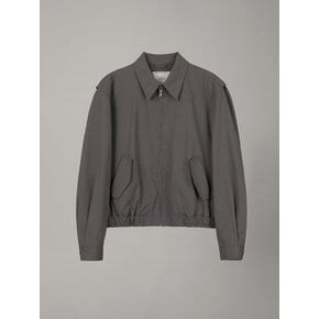 SOFT COTTON BLOUSON_CHARCOAL