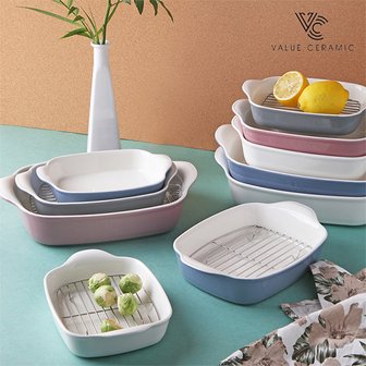  [BIZ][VALUE CERAMIC] 벨류세라믹 라고스 스톤웨어 직사각 오븐 디쉬 30cm