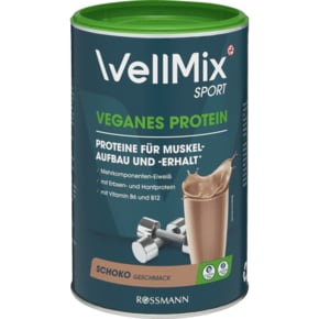 독일 로스만 WellMix 웰믹스 스포츠 비건 프로틴 초콜릿 300g