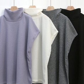 폴라 하이넥 골지 조끼 312K445S 빅사이즈 여성 512