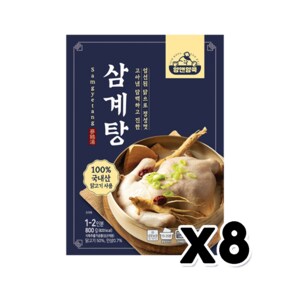 얌앤얌쿡 삼계탕 즉석간편식 800g x 8개