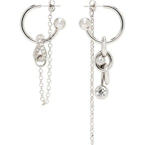 저스틴 클렌퀏 아벨 미스매치 이어링 ABEL EARRINGS PALLADIUM