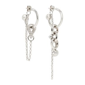 저스틴 클렌퀏 아벨 미스매치 이어링 ABEL EARRINGS PALLADIUM