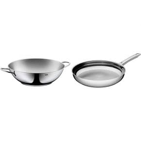 독일 실리트 후라이팬 Silit Wok 32 cm 스테인리스 스틸 Uncoated Induction Dishwasher Safe Pr