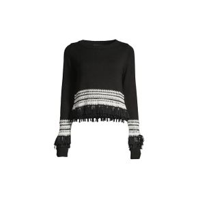 Deco Fringe-Embellished 코튼 블렌드 스웨터 여성 8934945