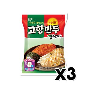 해태 고향만두 김치가득 간편조리 378g x 3개