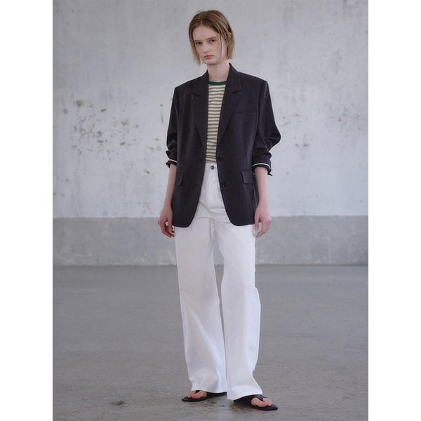 Back Detail Semi Overfit Jacket  Ash (KE6311M014)
