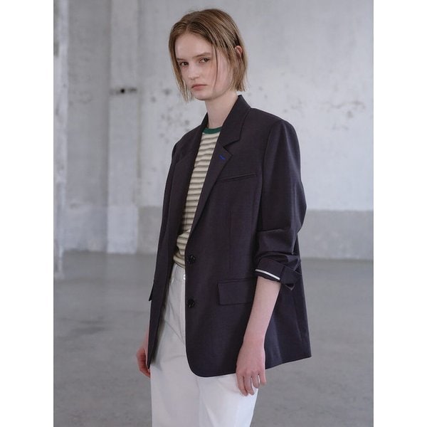 Back Detail Semi Overfit Jacket  Ash (KE6311M014)