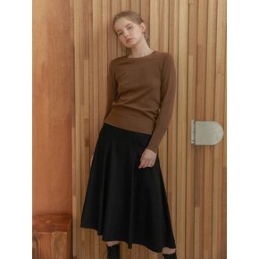 Round Basic Knit_Brown