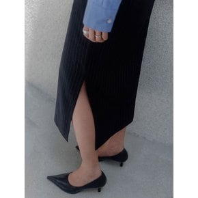 핀ST 와이드 슬릿 미디 스커트