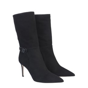 FW19 Giuseppe Zanotti Long Boots(Flat) SUEDE BOOT BLACK I970019_001