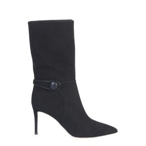 FW19 Giuseppe Zanotti Long Boots(Flat) SUEDE BOOT BLACK I970019_001