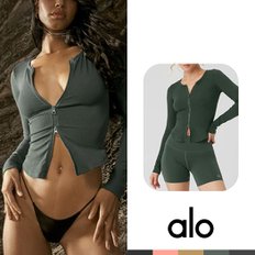 alo yoga 알로요가 골지 스타더스트 집업 긴팔 재킷 5 COLOR