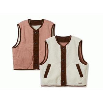 후아유 WHOAU 여성 양면 퍼 베스트 Reversible Fur Vest WHVWE4T54FSG