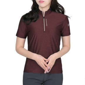 라인라이트 여성 기능성 쿨 아웃도어 반팔 집업 티셔츠(A11LT023W)