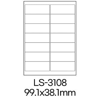  폼텍 라벨 LS-3108 100매 흰색 라벨지 A4 스티커 원형 제작 인쇄 바코드 우편 용지 폼택