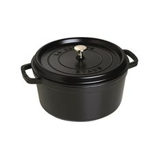 독일 스타우브 무쇠냄비 Staub 61/4Quart Round Cocotte 블랙 Matte by 1344851