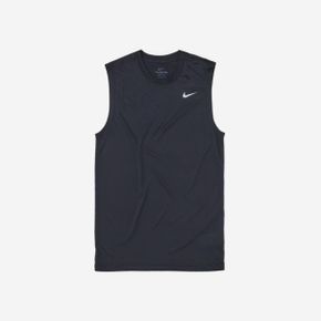 나이키 드라이핏 레전드 슬리브리스 피트니스 티셔츠 블랙 - 아시아 Nike Dri-Fit Legend Sleeve