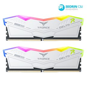 [서린공식] 팀그룹 T-Force DDR5-6000 CL28 Delta RGB 화이트 패키지 서린 (32GB(16Gx2))